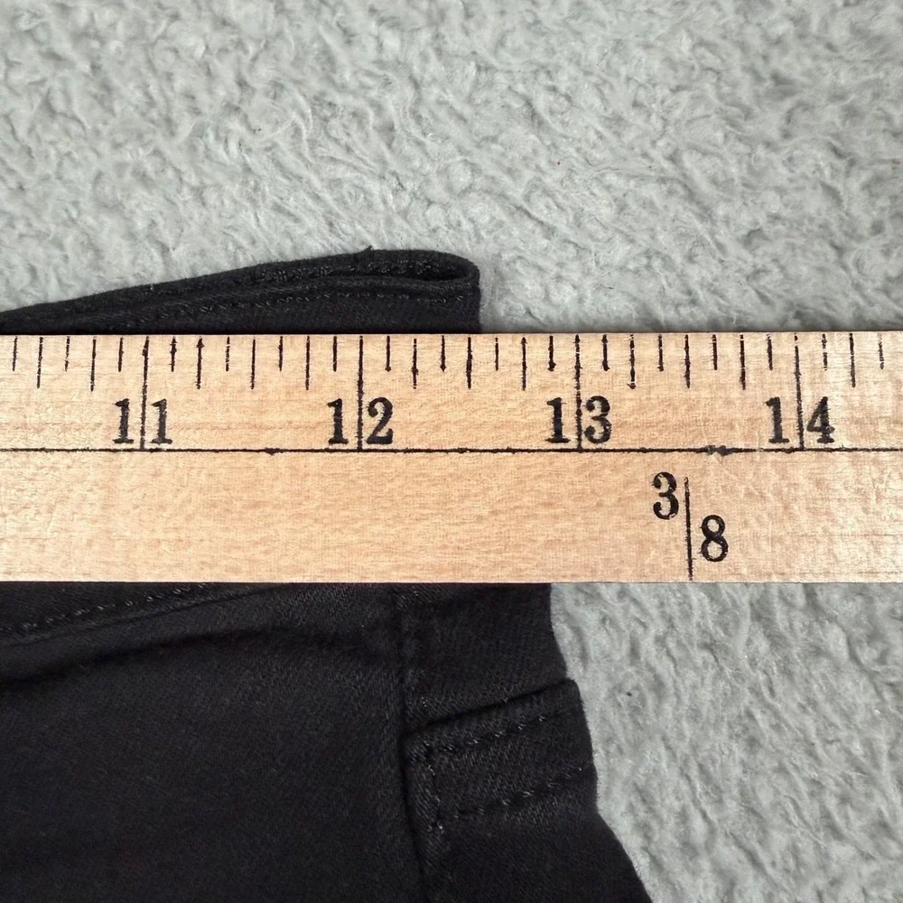 FRAME Le High Straight Jeans Film Noir Black Raw Step‎ Hem Women Size 26